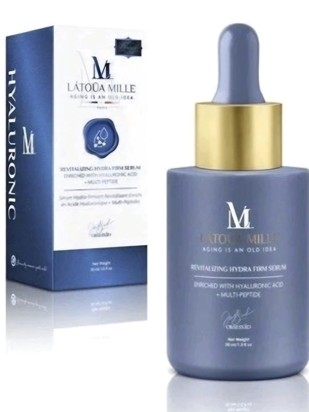 Revitalizing Hydra Firm Serum – Blue Bottle with Gold Cap